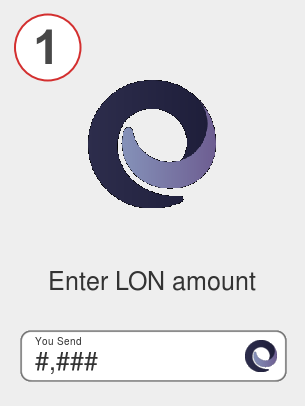 Exchange lon to xrp - Step 1