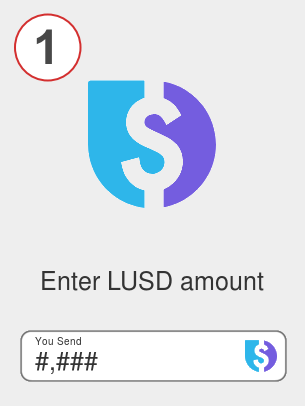 Exchange lusd to lunc - Step 1
