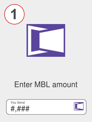 Exchange mbl to eth - Step 1