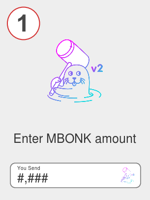 Exchange mbonk to btc - Step 1