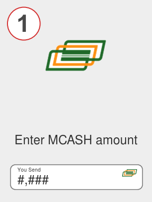 Exchange mcash to eth - Step 1