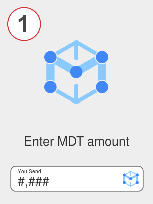 Exchange mdt to eth - Step 1