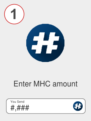 Exchange mhc to avax - Step 1