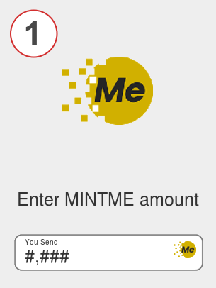 Exchange mintme to dot - Step 1