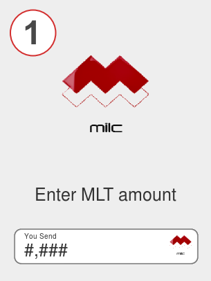 Exchange mlt to eth - Step 1