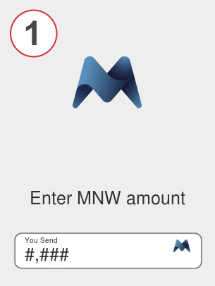 Exchange mnw to ada - Step 1