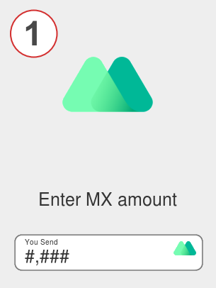 Exchange mx to xrp - Step 1
