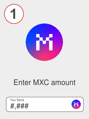 Exchange mxc to ada - Step 1
