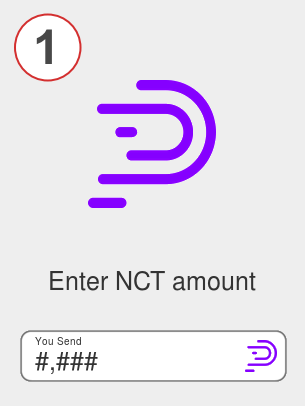 Exchange nct to btc - Step 1