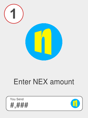 Exchange nex to bnb - Step 1