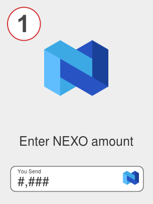 Exchange nexo to paxg - Step 1