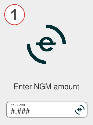 Exchange ngm to eth - Step 1
