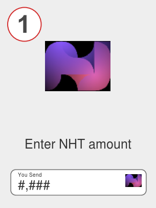 Exchange nht to btc - Step 1