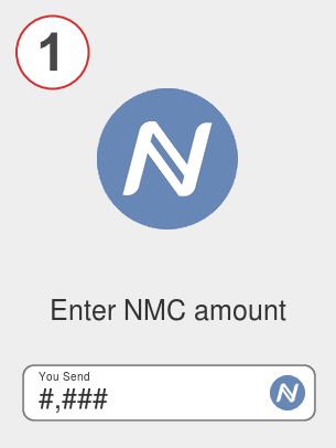 Exchange nmc to bnb - Step 1