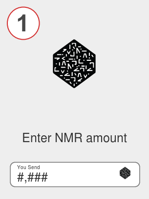 Exchange nmr to eth - Step 1