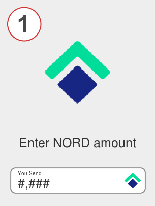Exchange nord to btc - Step 1