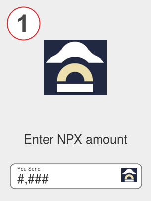 Exchange npx to btc - Step 1