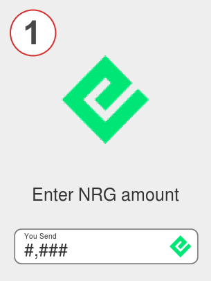 Exchange nrg to sol - Step 1