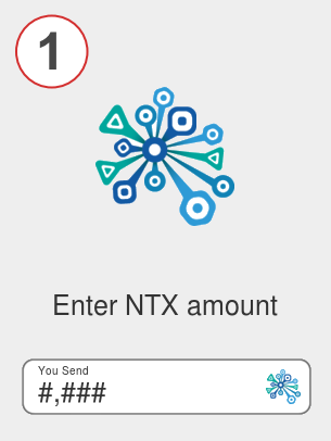 Exchange ntx to btc - Step 1