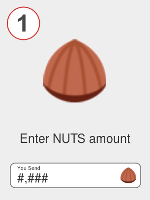 Exchange nuts to btc - Step 1