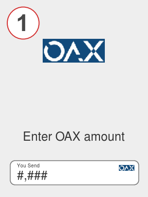 Exchange oax to eth - Step 1