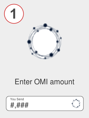 Exchange omi to doge - Step 1