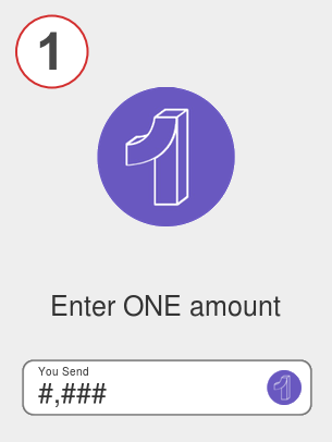 Exchange one to bnb - Step 1