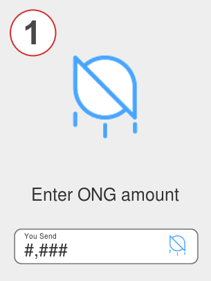 Exchange ong to bnb - Step 1