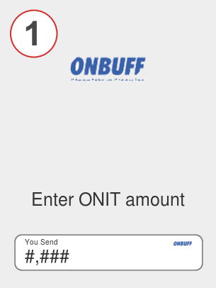 Exchange onit to eth - Step 1