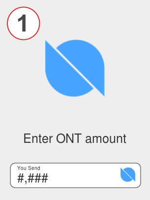 Exchange ont to bnb - Step 1