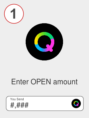 Exchange open to dot - Step 1