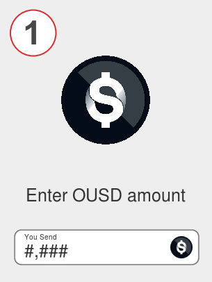 Exchange ousd to dot - Step 1