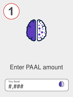 Exchange paal to btc - Step 1