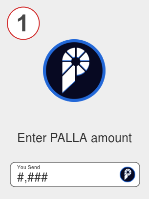 Exchange palla to xrp - Step 1