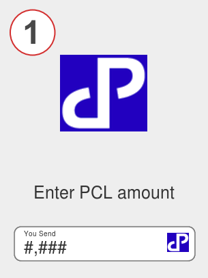 Exchange pcl to lunc - Step 1
