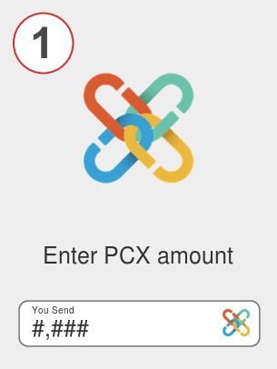 Exchange pcx to ada - Step 1