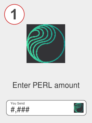 Exchange perl to eth - Step 1