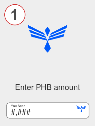 Exchange phb to eth - Step 1