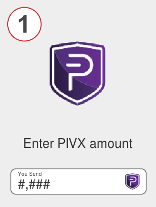 Exchange pivx to avax - Step 1