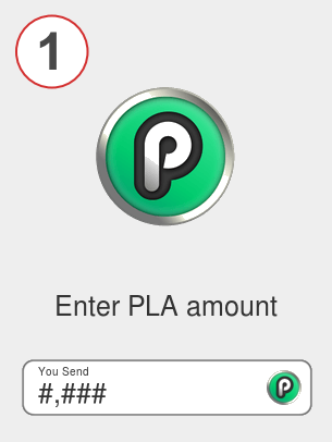 Exchange pla to eth - Step 1