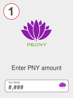 Exchange pny to ada - Step 1
