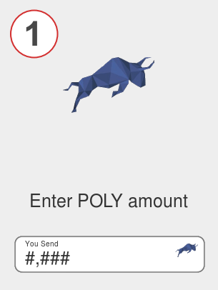 Exchange poly to usdt - Step 1