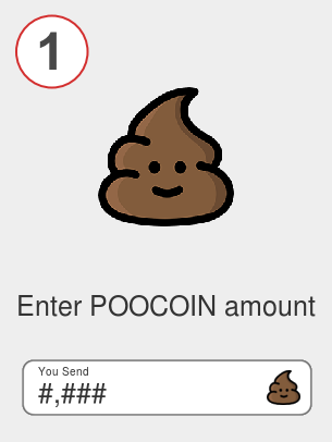 Exchange poocoin to btc - Step 1