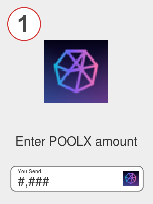 Exchange poolx to eth - Step 1