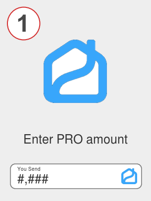Exchange pro to xrp - Step 1