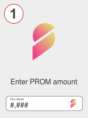 Exchange prom to xrp - Step 1