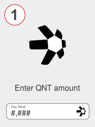 Exchange qnt to eth - Step 1