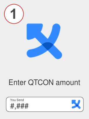 Exchange qtcon to bnb - Step 1