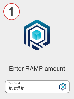 Exchange ramp to eth - Step 1