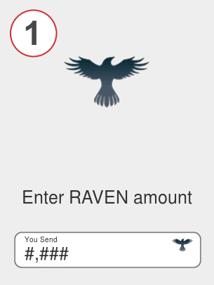 Exchange raven to btc - Step 1